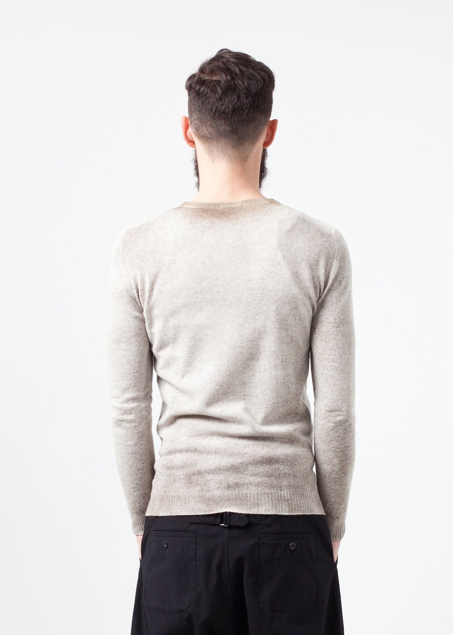 Pull ras du cou en cachemire chiné