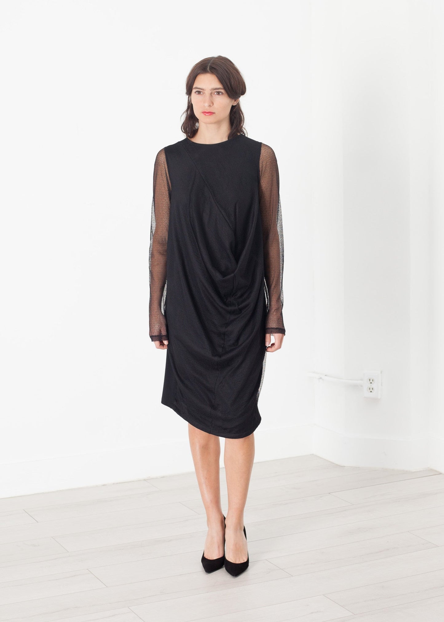 Robe en filet noire