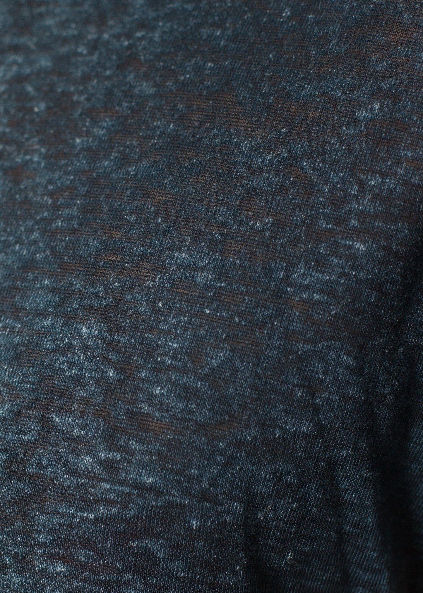 T-shirt mélangé bleu marine/noir