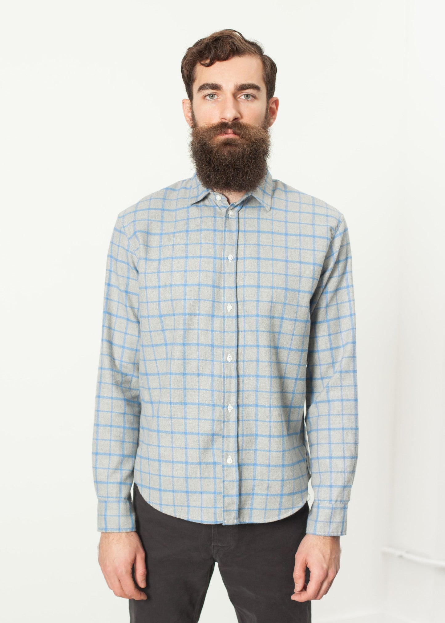 Chemise Paul en flanelle grise