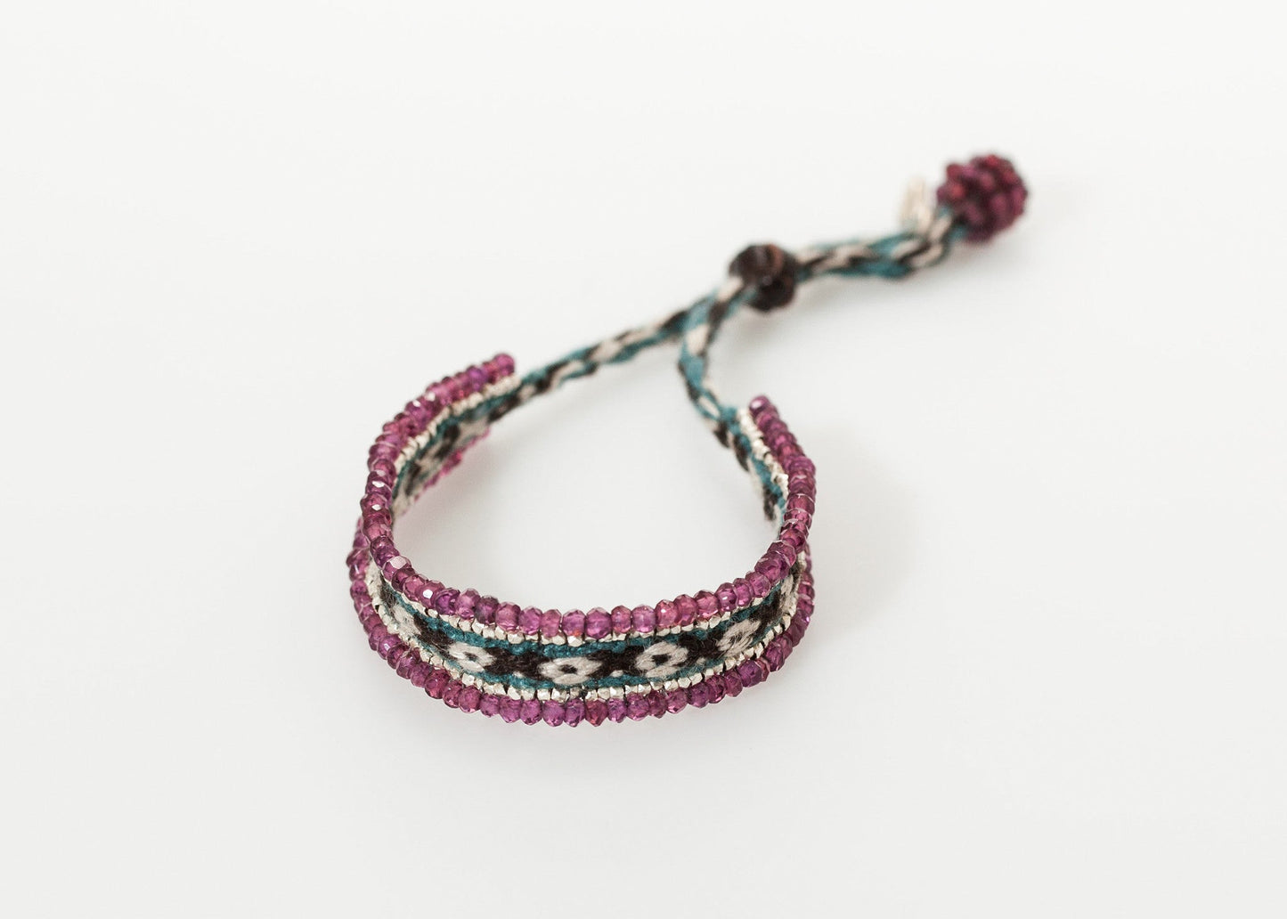 Bracelet Oaxaca en grenat