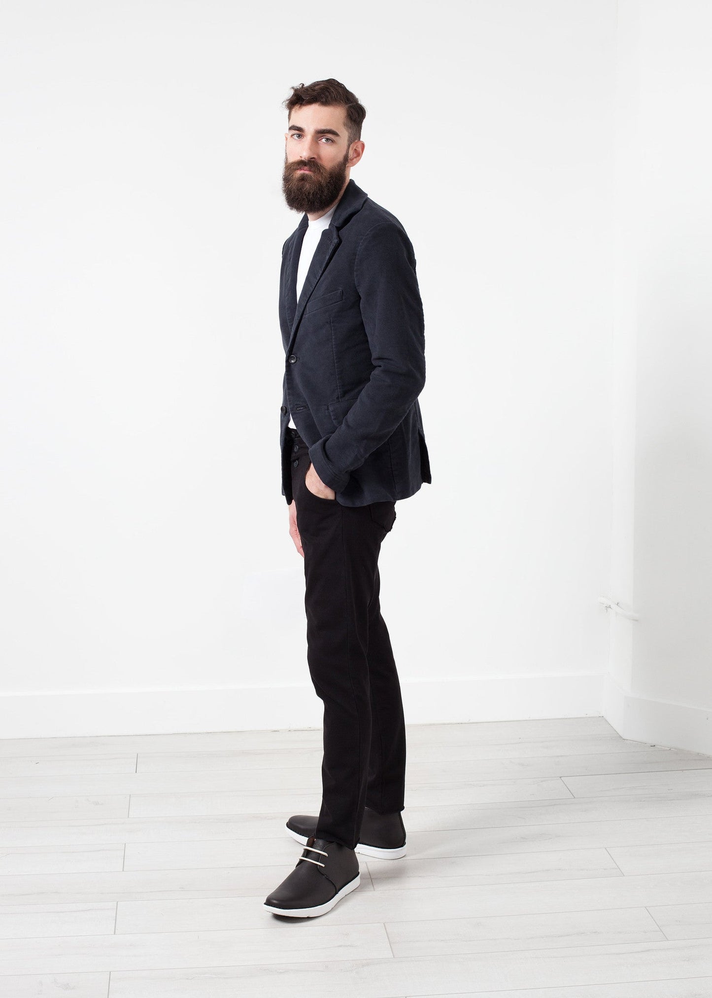 Blazer en coton brossé Zepo