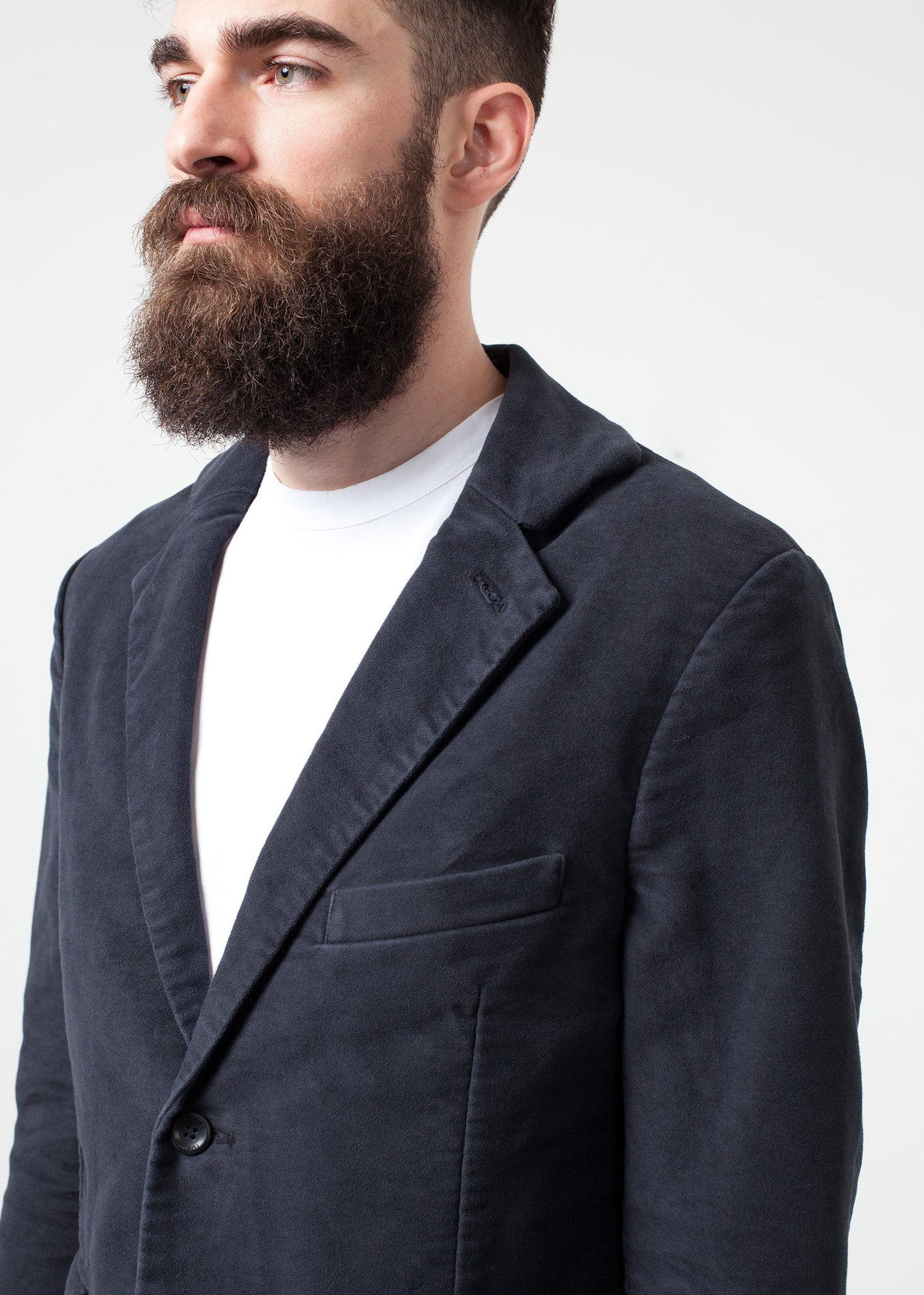 Blazer en coton brossé Zepo