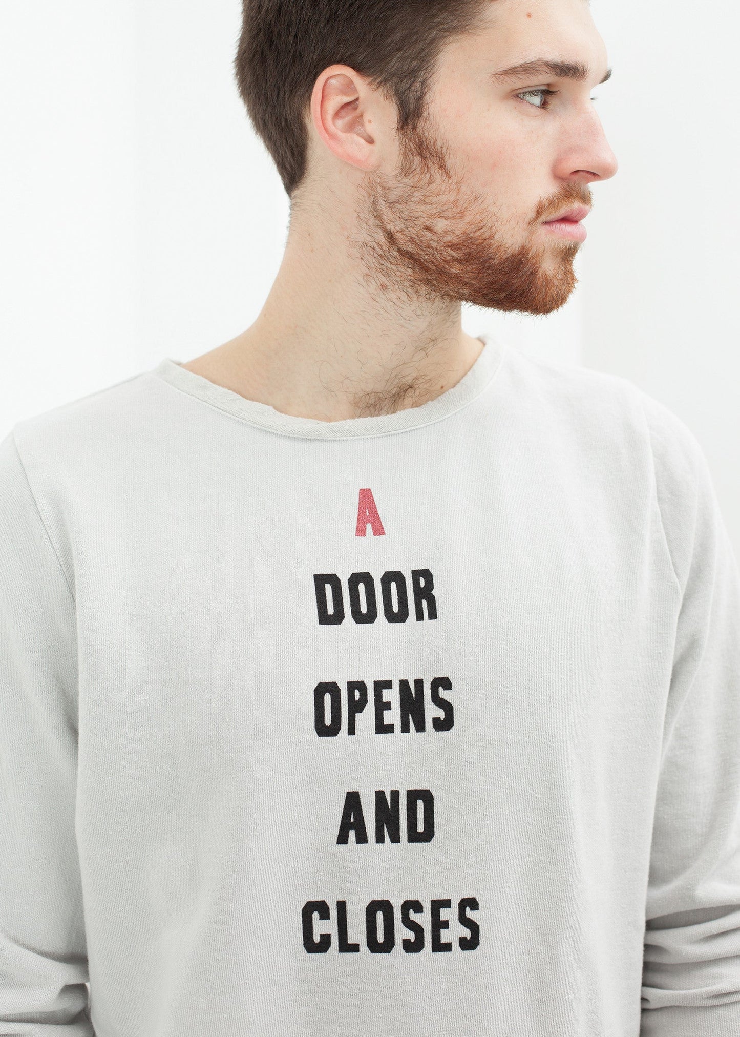 Sweat-shirt vintage gris clair
