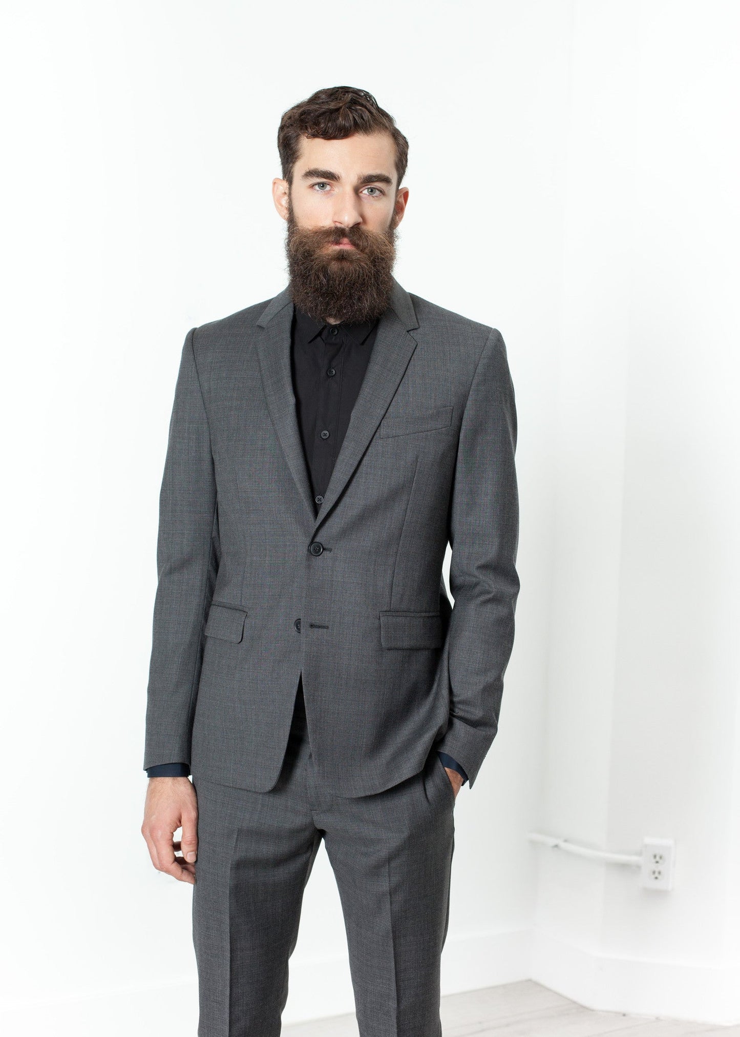 Costume complet pour homme gris