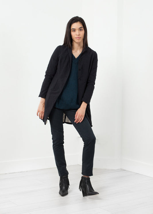 Veste longue en nylon