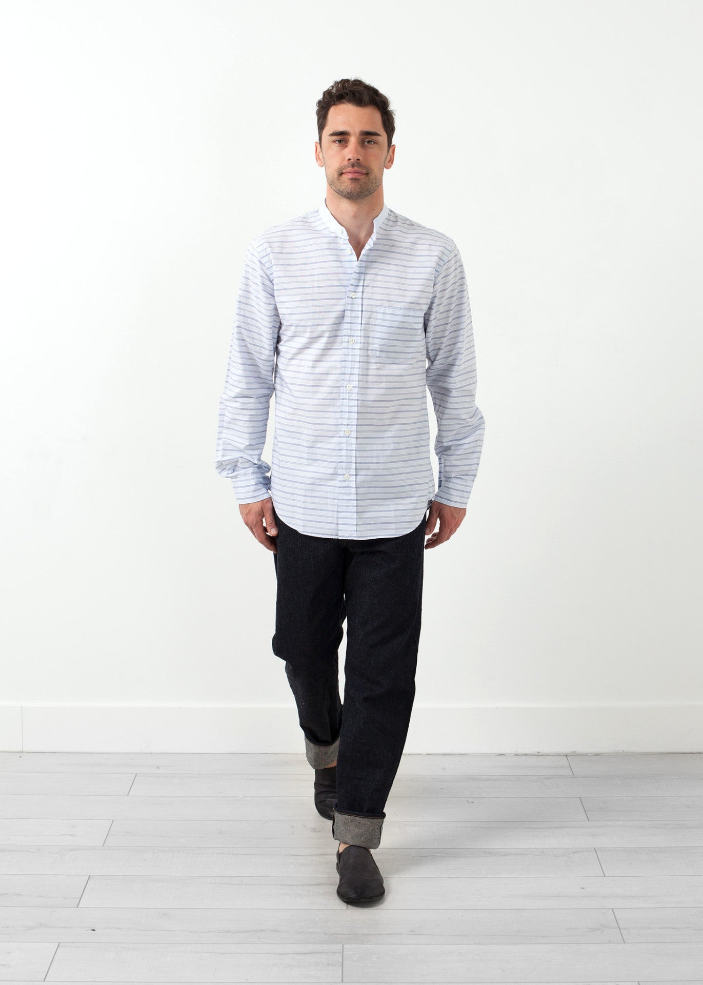 Chemise habillée à col mandarin