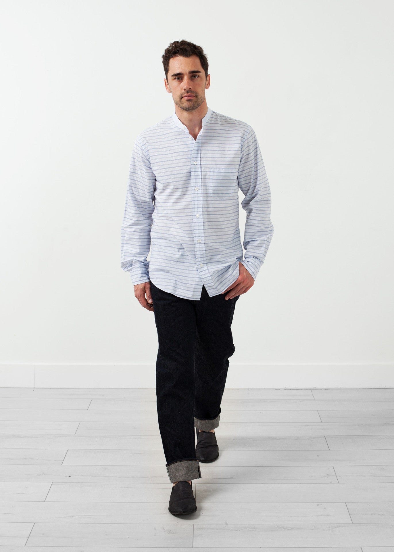 Chemise habillée à col mandarin