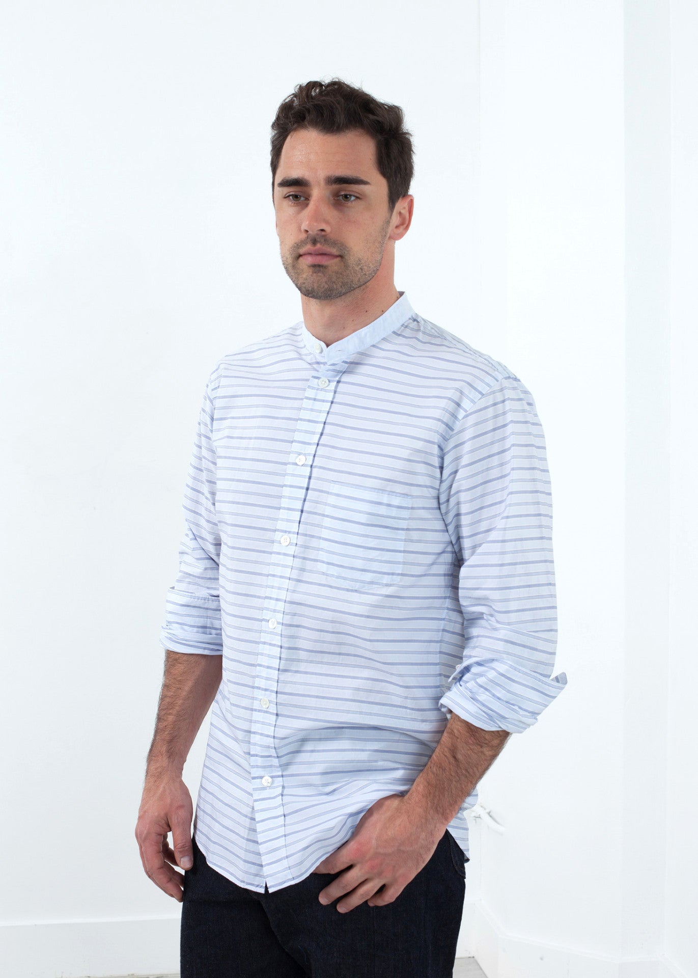 Chemise habillée à col mandarin