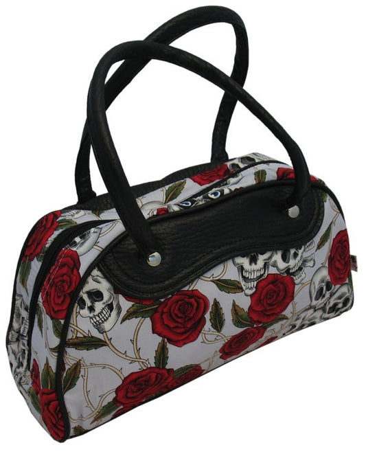 Sac moyen crânes et roses (différentes couleurs)