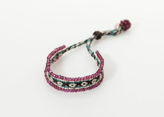 Bracelet Oaxaca en grenat