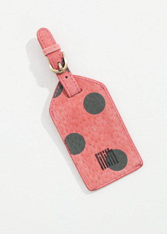 Étiquette de bagage Oscar en rose