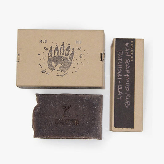 Savon exfoliant à la boue